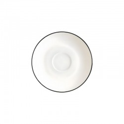 Bonna Linea Black Gurme Türk Kahve Fincanı Tabağı 12 cm. - LNEBLGRM02KT