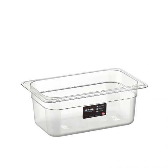 Bora Plastik Policarbon Gastronom Küvet 1/4 - 100 mm. - BO 148