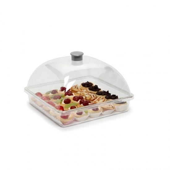 Bora Plastik Professional Pc Kare Pasta Kek Kabı Küçük - BO 359