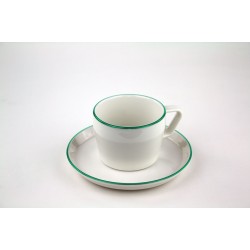 By Bone Smooth Çay Fincanı ve Tabağı Yeşil 210 cc. - SM-01-CF
