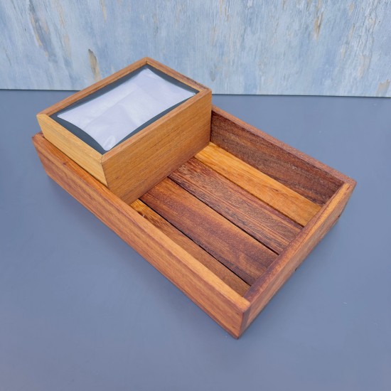 Ahşap İreko Organizer + Peçetelik 30 x 18 cm. Ahşap İreko Organizer + Peçetelik 30 x 18 cm.