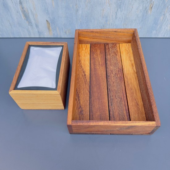 Ahşap İreko Organizer + Peçetelik 30 x 18 cm. Ahşap İreko Organizer + Peçetelik 30 x 18 cm.