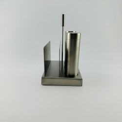 Tuzluk Biberlik Dikdörtgen Standlı Paslanmaz Menaj Seti