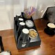 7 Bölmeli Basamaklı Barista Standı Siyah