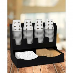 Metal Çay ve Kahve Organizasyon Karton Bardaklık Standı, 16 oz uyumlu Metal Çay ve Kahve Organizasyon Karton Bardaklık Standı, 16 oz uyumlu