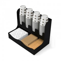 Metal Çay ve Kahve Organizasyon Karton Bardaklık Standı, 16 oz uyumlu