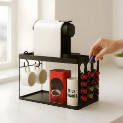 Metal Tezgah Üstü Çok Amaçlı Barista Standı | Tezgah Organizeri