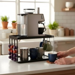 Metal Tezgah Üstü Çok Amaçlı Barista Standı | Tezgah Organizeri