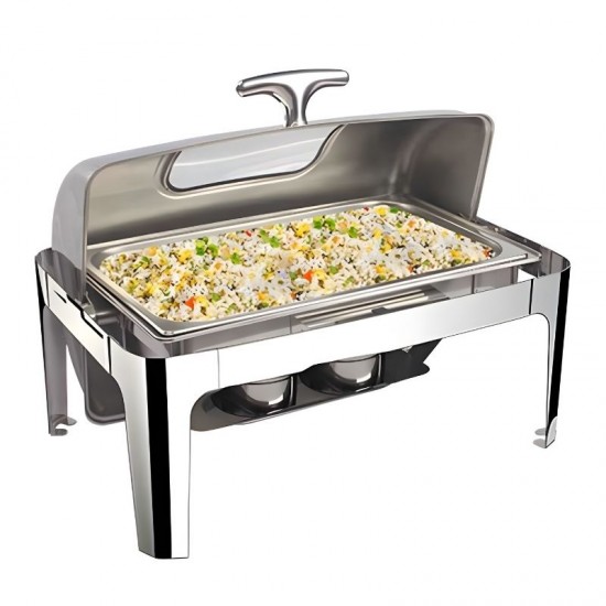 Epinox Chafing Dish Roll Top Camlı 9 Lt. - CDR-9C Epinox Chafing Dish Roll Top Camlı 9 Lt. - CDR-9C