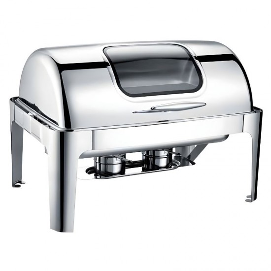 Epinox Chafing Dish Roll Top Camlı 9 Lt. - CDR-9C Epinox Chafing Dish Roll Top Camlı 9 Lt. - CDR-9C