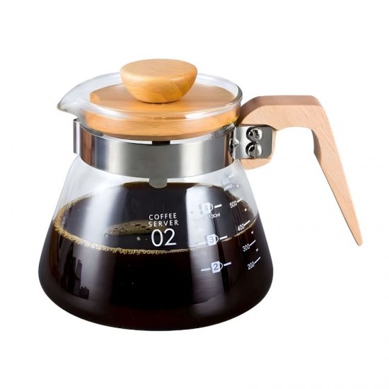 Epinox Kahve Sürahisi Ahşap Sap - 600 ml. - VCWN-60 Epinox Kahve Sürahisi Ahşap Sap - 600 ml. - VCWN-60