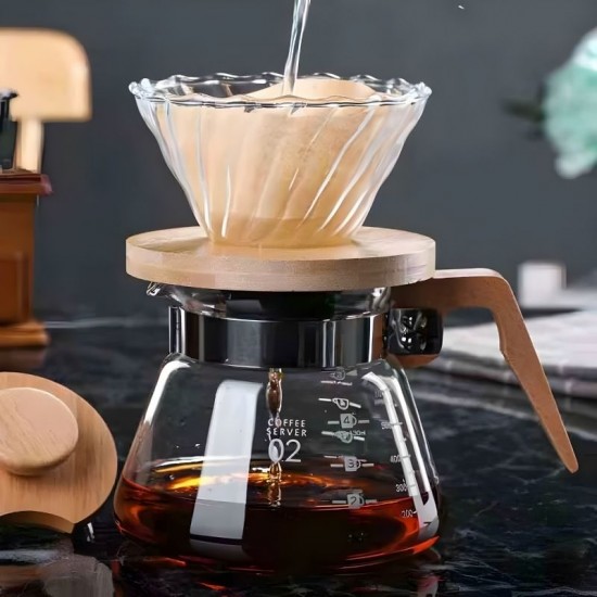 Epinox Kahve Sürahisi Ahşap Sap - 600 ml. - VCWN-60 Epinox Kahve Sürahisi Ahşap Sap - 600 ml. - VCWN-60