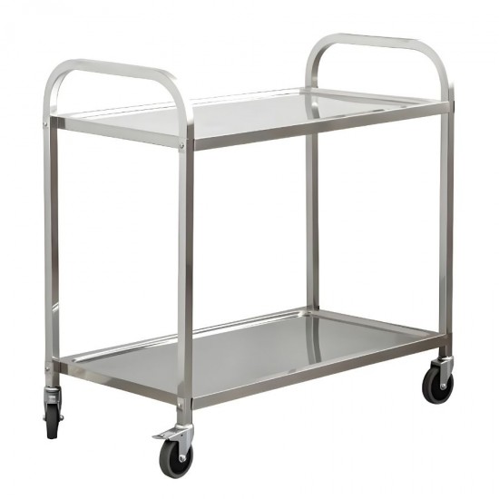 Epinox 2 Katlı Çelik Servis Arabası CAS-03