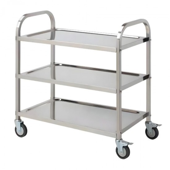 Epinox Paslanmaz Çelik Servis Arabası CAS-02