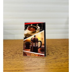 Masaüstü Reklam Panosu Dikey - QR Menü Standı 10 x 15 Cm.