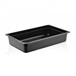 GastroPlast GN 1/1-100 mm Polikarbon Gastronorm Küvet, Siyah
