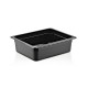 GastroPlast GN 1/2-100 mm Polikarbon Gastronorm Küvet, Siyah