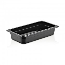 GastroPlast GN 1/2-65 mm Polikarbon Gastronorm Küvet, Siyah