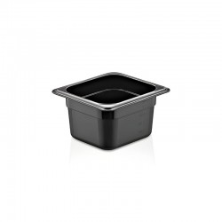 GastroPlast GN 1/6-100 mm. Polikarbon Gastronorm Küvet, Siyah