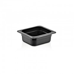 GastroPlast GN 1/6-65 mm Polikarbon Gastronorm Küvet, Siyah