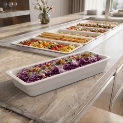  Külsan Melamin Gastronorm Küvet 2/4-65 Krem