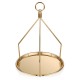 Narin Çay ve Kahve Sunum Tepsisi 23 cm. Gold