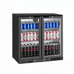 Vosco VBBC-250S Bar Altı Şişe Soğutucusu İki Kapaklı 238 L Siyah