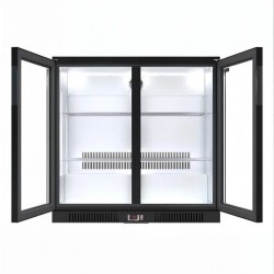 Vosco VBBC-250S Bar Altı Şişe Soğutucusu İki Kapaklı 238 L Siyah