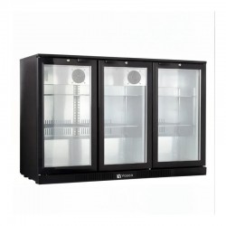 Vosco VBBC-350S Bar Altı Şişe Soğutucusu Üç Kapaklı 338 L Siyah