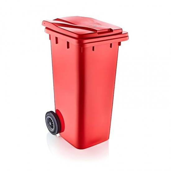 Şenyayla Çöp Konteyneri Kırmızı 120 Lt. - 6505