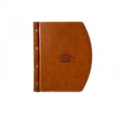 Vidalı Deri Menü (Özel Kesim) 26,5 x 31,5 cm.