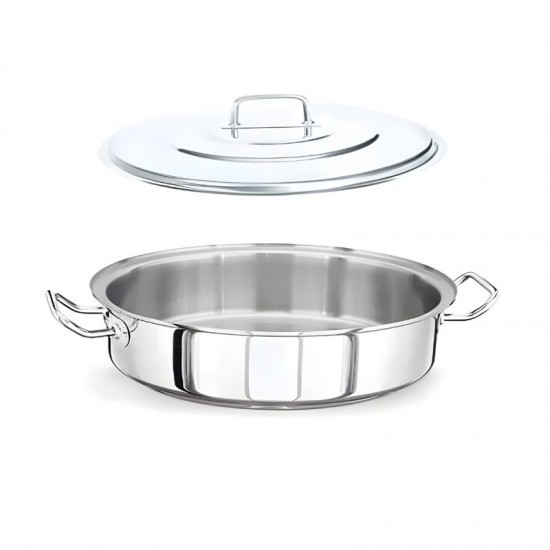 Yürük Çelik Tava, Kapaklı 40 x 11 cm.