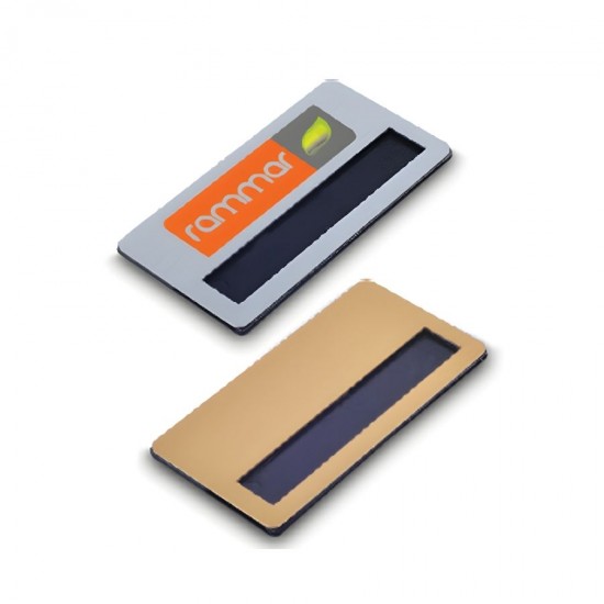 Metal Mıknatıslı Yaka Kartı 71x36 mm.