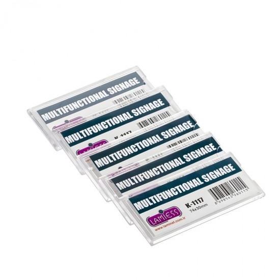 Pleksi Etiketlik 7x3 cm.