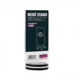 Pleksi Masaüstü Reklam Panosu 10X20 cm