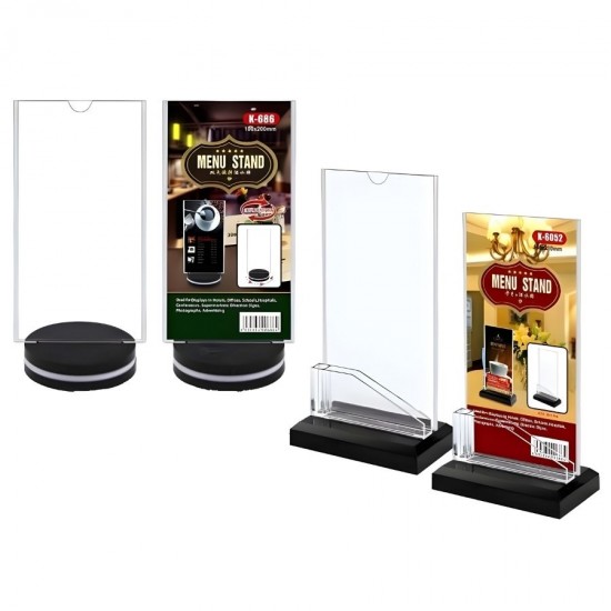 Pleksi Masaüstü Reklam Panosu 10X20 cm