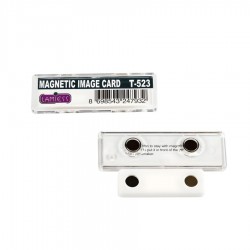 Pleksi Mıknatıslı Yaka İsimliği 75x27 mm.