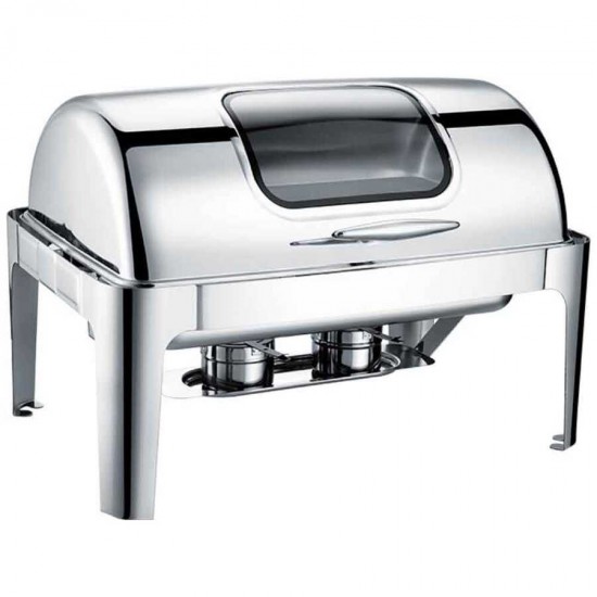 Epinox Chafing Dish Rolltop Kapak Camlı - 9 Litre (CDR-9C)