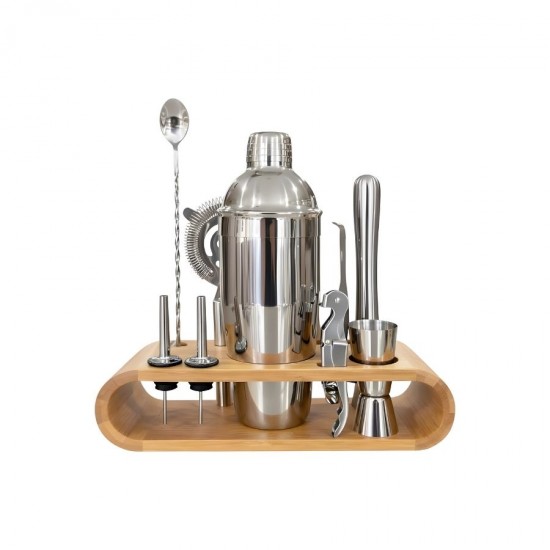 Ahşap Shaker Seti UN 632 Profesyonel Kokteyl Seti