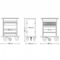 Ormel Minibar Arabası (Raflı) 1460