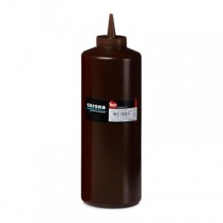 Bora Plastik Çikolata Sosluk Şişe, Kapaklı, 950 Ml, Kahverengi
