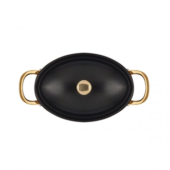 Altınbaşak Black Pearl Mini Oval Tencere 11 x 17 cm. - A 118OC 17 Altınbaşak Black Pearl Mini Oval Tencere 11 x 17 cm. - A 118OC 17