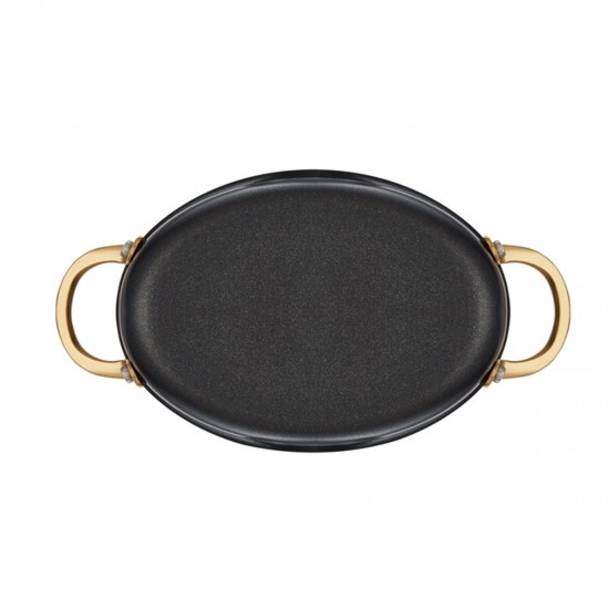 Altınbaşak Black Pearl Mini Oval Tencere 11 x 17 cm. - A 118OC 17 Altınbaşak Black Pearl Mini Oval Tencere 11 x 17 cm. - A 118OC 17
