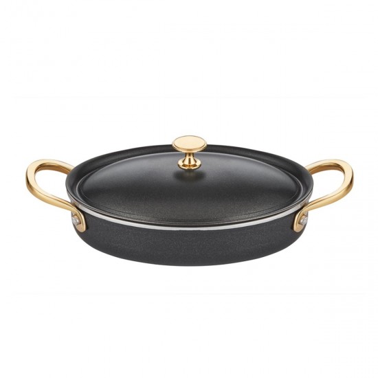 Altınbaşak Black Pearl Mini Oval Tencere 11 x 17 cm. - A 118OC 17 Altınbaşak Black Pearl Mini Oval Tencere 11 x 17 cm. - A 118OC 17