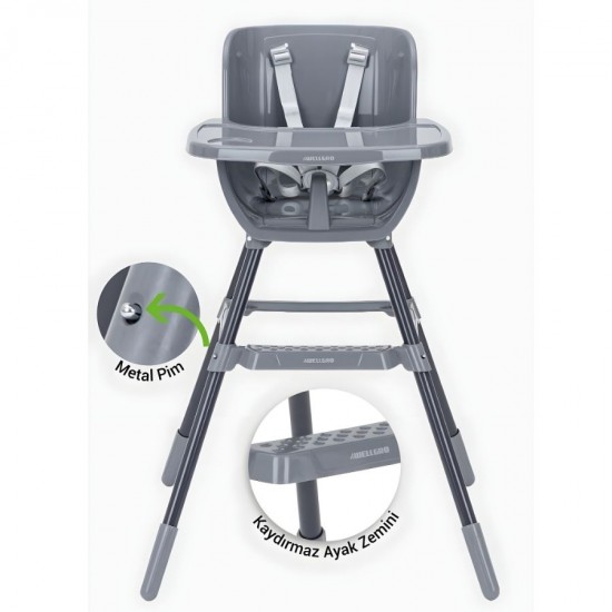 Wellgro Ergo Mama Sandalyesi, Gri