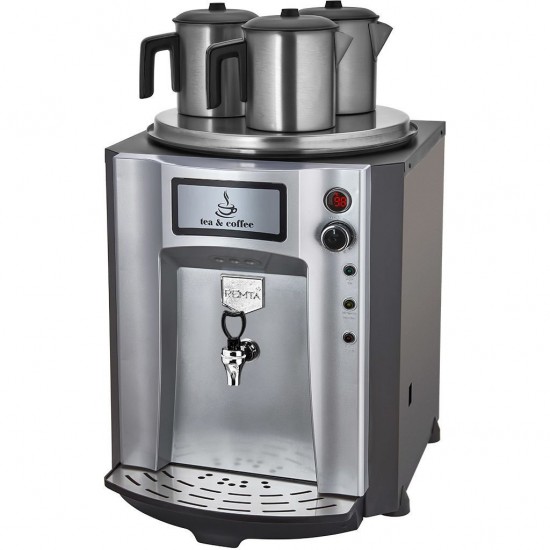 Remta 3 Demlikli Premium Jumbo Çay Makinesi 40 lt Şamandıralı (Şebekeden Su Alma) DE10SP